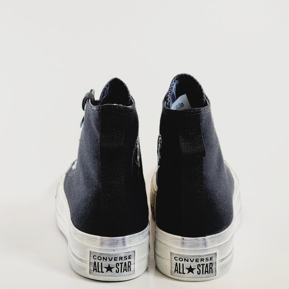 Converse CTAS Hi Lift Punk Black/Egret Women's Platform Sneakers A07679C NWT - Picture 5 of 6